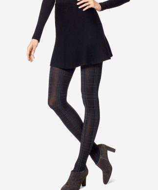 HUE | Plaid Tights with Control Top