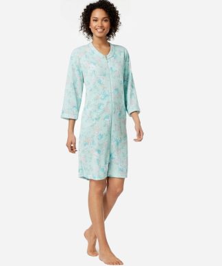 Miss Elaine | Turquoise-Rose Long Robe