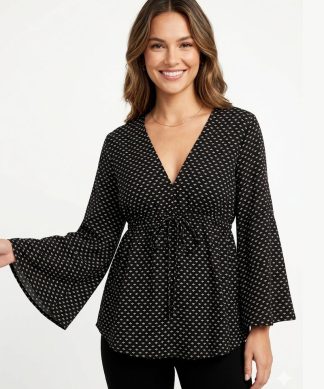 OLIVACEOUS | Wild Flared Sleeve